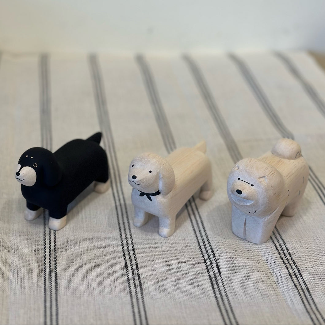 [選物]日本木製小擺設 - 狗